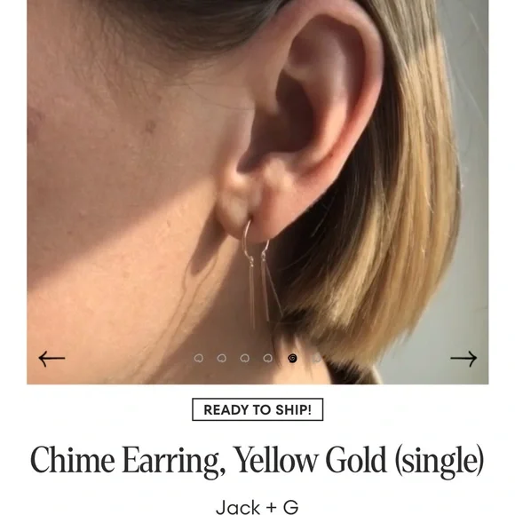 PAIR Catbird 14k Gold Chime Earrings PAIR - Picture 1 of 2